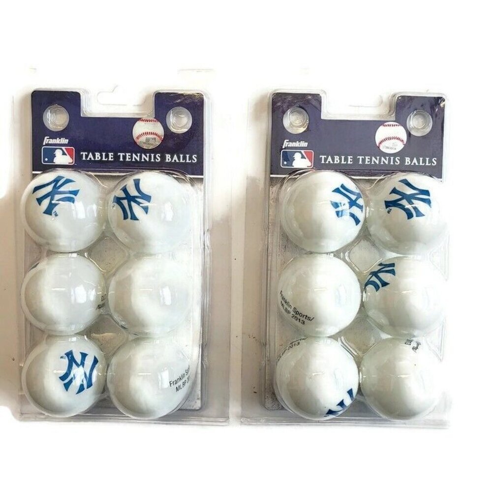 Franklin MLB New York Yankees Table Tennis Balls 12 Total Ping Pong Balls